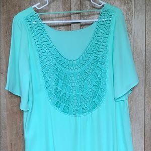 Rachel Kate Mint dress with crochet back